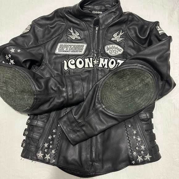 Leather Icon GoGo Bombshell Motorcycle Jacket - Picture 4 of 16